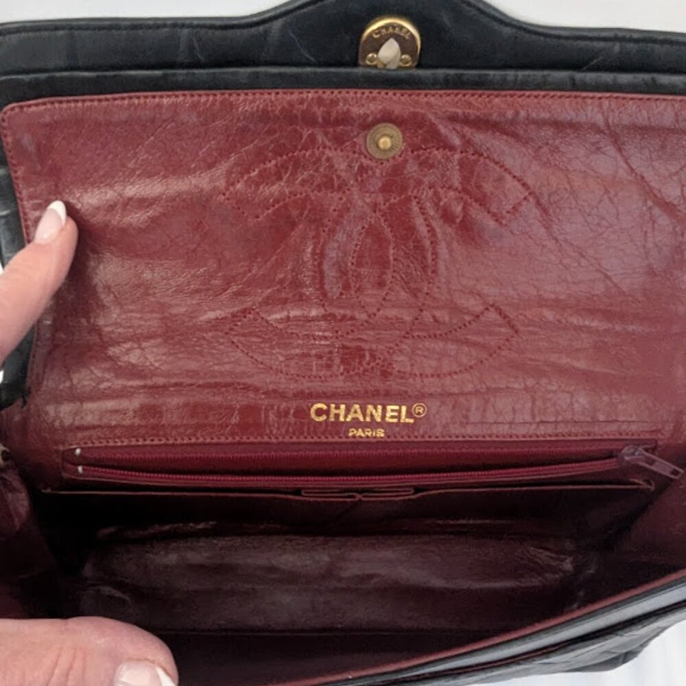Chanel Vintage Paris Limited Edition Black Lambskin Double Flap Bag - Picture 5 of 12